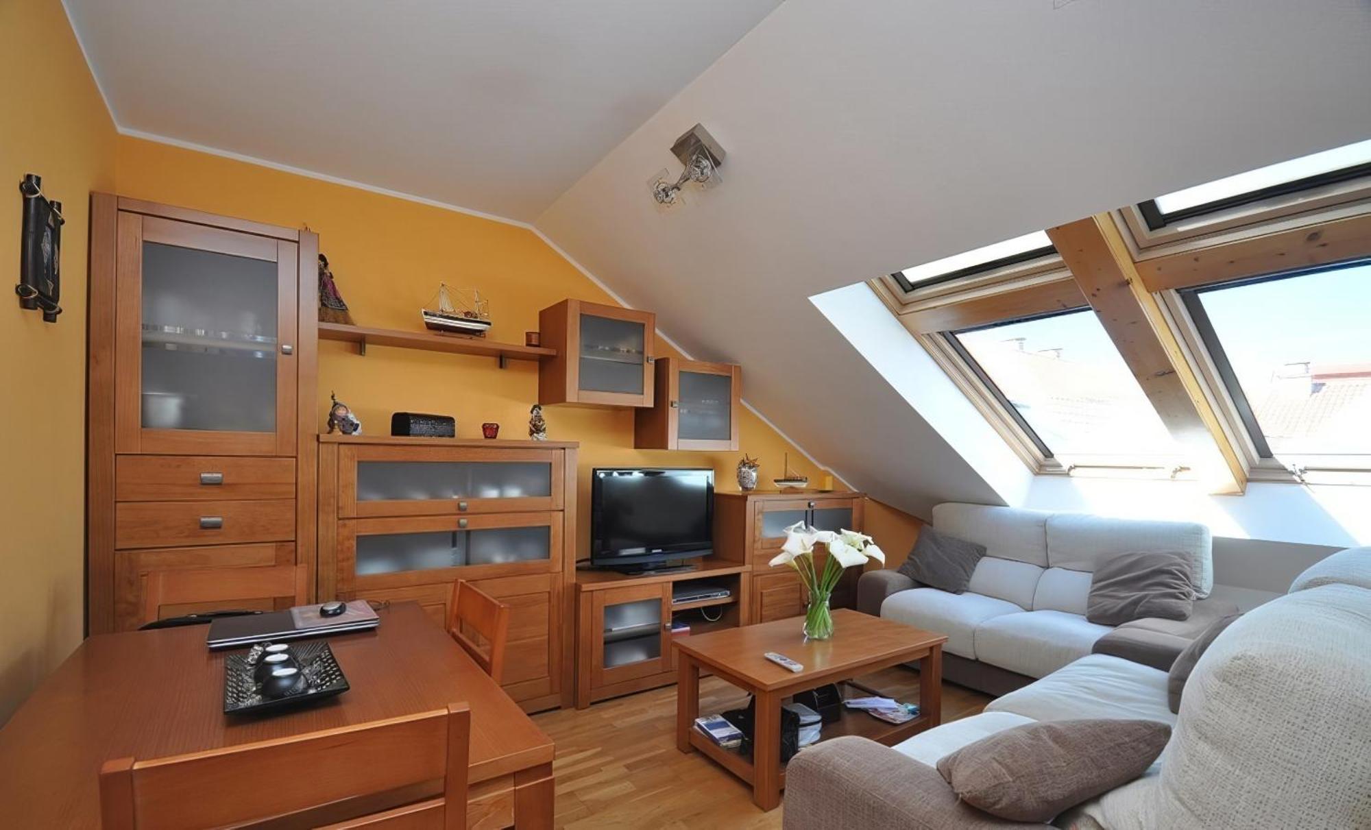 Acogedor Atico A Pie De Mar Y Montana. Apartment O Pindo Luaran gambar